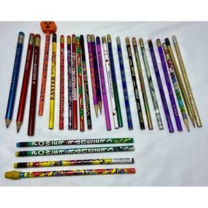 28 Vintage 90s/00s Pencils Most Unused Lisa Frank  Power Rangers Holidays‎ Foil